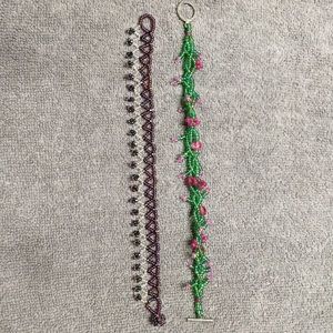 Pretty beaded bracelets